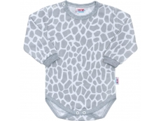 Kojenecké body s dlouhým rukávem New Baby Žirafa Bílá 80 (9-12m)
