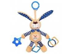 Dětská hračka s vibrací - králík modrý