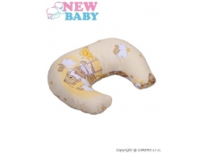 Kojící polštář New Baby - Béžový s jemným potiskem