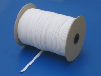 Prádlová guma bílá - 0,6cm - 1m