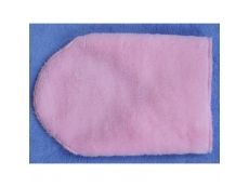 Dětský nákrčník fleece-peří - růžový