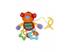Plyšová hračka s chrastítkem - Opička
