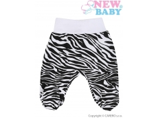 Kojenecké polodupačky Zebra Bílá 62 (3-6m)