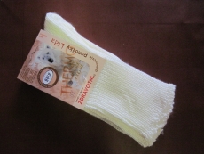 Ponožky zimní HOZA - hřejivé volný lem