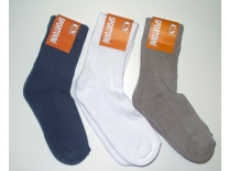 Ponožky froté chodidlo - zdravotní  lem - šedobílý melír