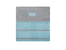 Dětská bavlněná deka Womar Modrá+šedá 75x100