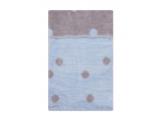 Dětská deka Womar 75x100 puntík - modrá