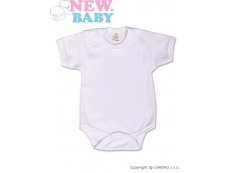Kojenecké body krátký rukáv - Bílá 86 (12-18m)