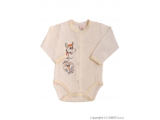 Kojenecké body Oslík - Béžová 62 (3-6m)