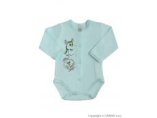 Kojenecké body Oslík - Zelená 62 (3-6m)