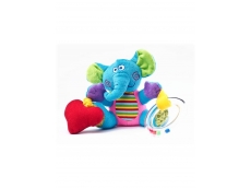 Edukační plyšová hračka Sensillo sloník s vibrací a chrastítkem