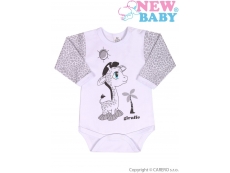 Kojenecké body žirafka Šedá 74 (6-9m)