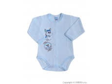 Kojenecké body Oslík - Modrá 62 (3-6m)