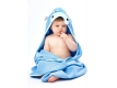 Dětská osuška Sensillo hroch Modrá - 100x100 cm 100% bavlna