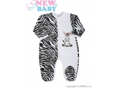 Kojenecký overal Zebra Bílá 80 (9-12m)