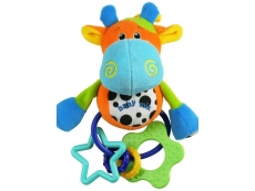 Plyšová hračka s chrastítkem žirafka