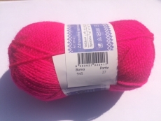 AKCE - Pletací příze AJA - 50g svítivě růžová 945