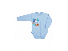 Kojenecké body Facelorozepínací Ježek - Modrá 68 (4-6m)