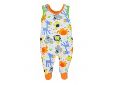 Kojenecké dupačky Zoo oranžové - 80 (9-12m)