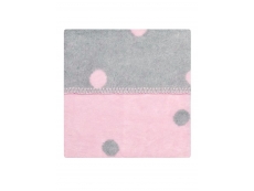 Dětská bavlněná deka Womar 75x100 Růžová + šedá