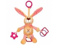 Dětská hračka s vibrací Baby Mix králík růžový Růžová  BABY MIX