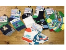 Kojenecké bavlněné ponožky 3p chlapecké - 6-12měs