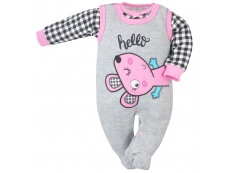 2-dílná kojenecká souprava myška Růžová - vel. 62 (3-6m)