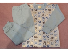 Dětské pyžamo - modrá- vel. 104 - zajíčci