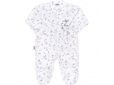 Kojenecký overal Magic Star + přehrnovací rukávky šedý - 74 (6-9m)