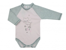 Kojenecké body Autex Růžová + světle růžová - vel. 68 - kočička