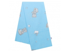 Flanelová plena s potiskem New Baby modrá medvídci