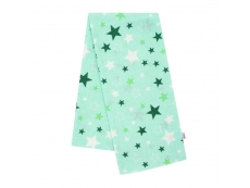 Flanelová plena s potiskem New Baby zelená hvězdy