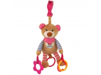 Plyšová hračka s vibrací Baby Mix medvídek růžový