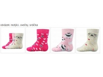 Ponožky ABS celofroté s lycrou a protiskluzem dívčí 0-6měs