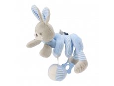 Hračka na postýlku Spirála - králík modrý