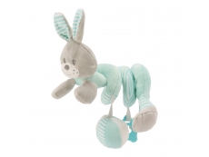Hračka na postýlku Spirála - králík mátový