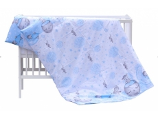 Povlečení do postýlky 2-dílné 100/135 cm - Lucy - modrá