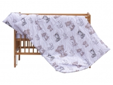 Povlečení do postýlky 2-dílné 100/135 cm - Fera - béžová