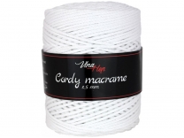 CORDY 2,5mm macrame bílá - 1 klubko