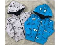 Dětská silnější bavlněná mikina - tyrkysová - vel. 98