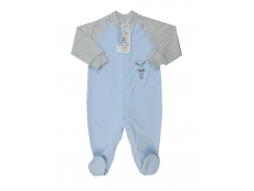 Kojenecký overal Autex světle modrý - vel. 68 MEDVÍDEK