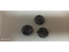 Knoflík čtyřdírkový - 20mm šedý