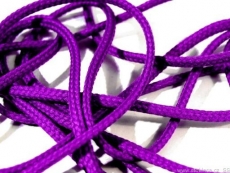 Oděvní šňůra 1m 100% PES - černá - 1m