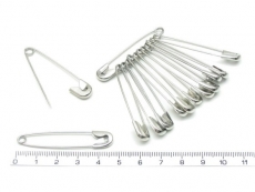 spínací špendlík - vel. 33mm stříbrný