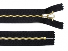 Zip kalhotový 15-16cm - černý