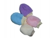 Kojenecké rukavičky fleece peří + podšité bavlnou - vel. 0-9 měs - bílá