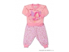 Dětské pyžamo tm. růžová - vel. 92 čarodějka