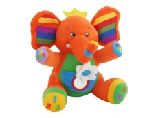 Plyšová hračka se zvukem Oranžová - slon