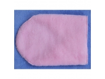 Dětský nákrčník fleece-peří - růžový