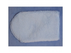 Dětský nákrčník fleece-peří - modrý,  šedý
